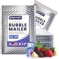 thumbnail image 1 of Waterproof Metallic Foil Thermal Bubble Mailer - 200 Pack Self Seal Padded Envelopes for Cold Shipping - Insulated Silver Shipping Envelopes for Perishable food, Cosmetics, Pharmaceuticals 15x17, 1 of 7