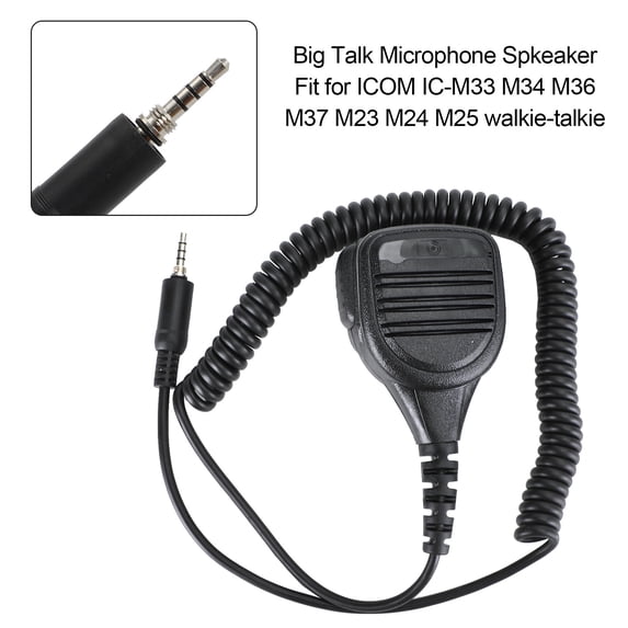 Waterproof Microphone Speaker Fit for ICOM IC-M33 M34 M36 M37 M23 M24 M25 Radio