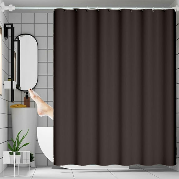 Waterproof Mildew Proof Shower Curtain 180x180cm Polyester Bathroom Partition with Grommets Light Filtering Privacy