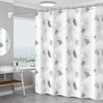thumbnail image 1 of Waterproof Mildew Resistant Shower Curtain Bathroom Partition Liner Grommets Mold Proof Fabric Wet Areas Standard Size Showers Easy Clean Durable, 1 of 4