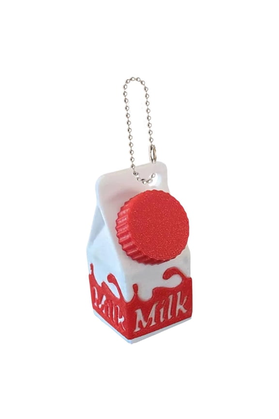 Waterproof Milk Carton Pill Box Keychain Portable Travel Medicine Container
