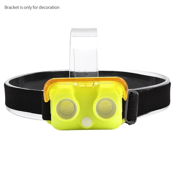 Waterproof Mini 2COB LED Headlamp - Yellow - Ideal for Hiking, Night Riding, and Outdoor Activities