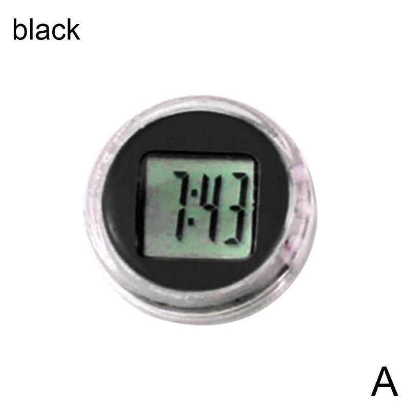 Waterproof Mini Digital Clock Motorcycle Bike Sticky Decor Office Display U0T4