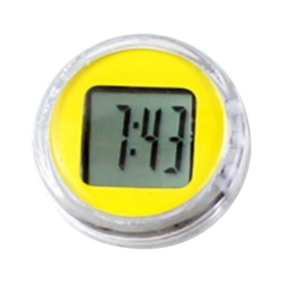 Waterproof Mini Motorcycle Bike Sticky Digital Display Clock Watch Office Decor