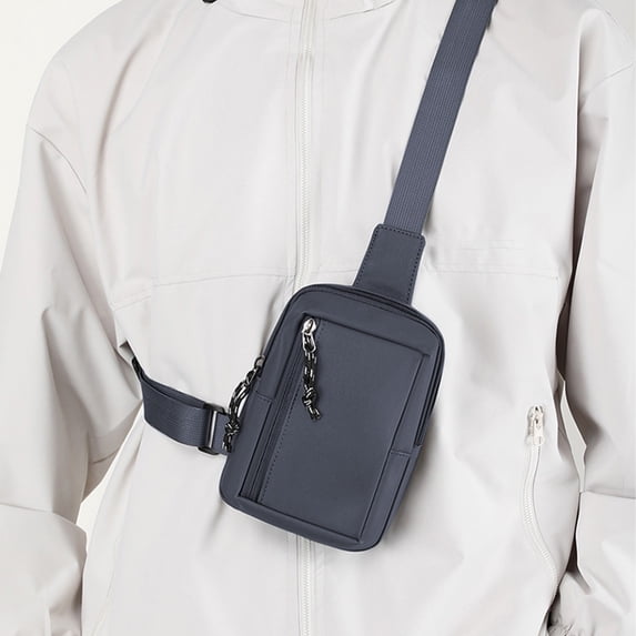 Waterproof Mini Sling Crossbody Bag Small Phone Chest Bag for Travel Hiking Men Women