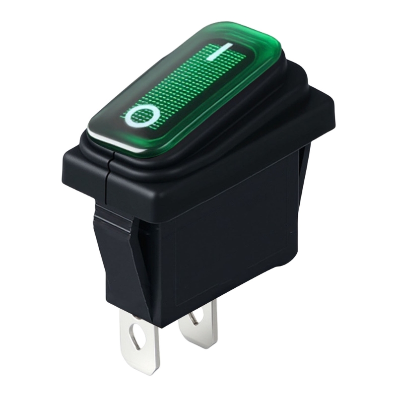Waterproof Mini Toggle Switch 2 Pin Button Control Switch Rectangular ...