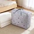 thumbnail image 1 of Waterproof Moisture Proof Large Capacity Quilt Clothes Storage Bag with Handles Packing Tote for Comforters Blankets Bedding Closet Home, 1 of 5