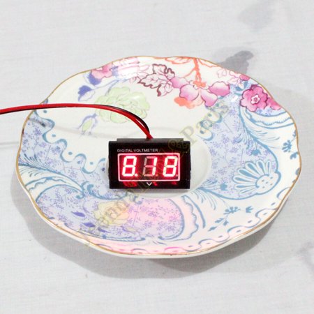 Waterproof Monitor 12V Battery Meter 2.5-30V DC Auto Gauge Digital Voltmeter LED