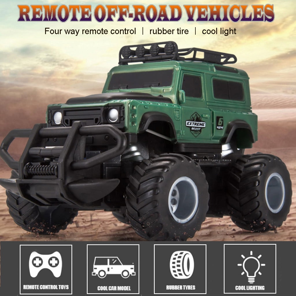Waterproof Truck tÃÂ³ys 1:16 Amphibious Remote Control Car All Terrain Off-Road Pickup Truck 4WD RC Cars tÃÂ³ys for 8 9 10 11 12 Year B-oys G-irls Halloween Gifts,B#Green