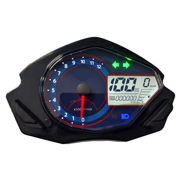 Waterproof Motorcycle Dashboard with LED Illumination Offering Fuel Monitoring Speed Alert and Design For FT250 TS250CC