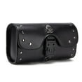thumbnail image 1 of Waterproof Motorcycle Fork Handlebar Bag With Anti Theft Lock PU Leather Storage For Tools Accessories Keys, 1 of 9