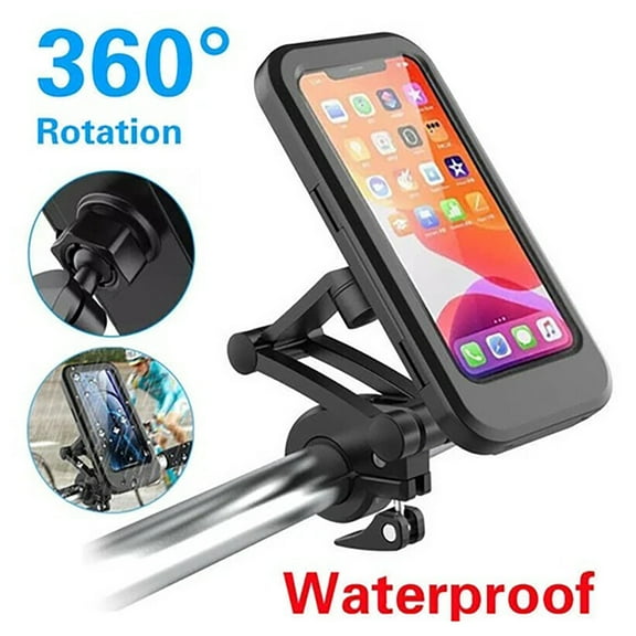 Waterproof Motorcycle Handlebar Phone Mount for iPhone & Samsung