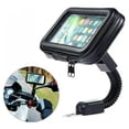 thumbnail image 1 of Waterproof Motorcycle Phone Holder Mount for Electric Scooter, Rearview Mirror Navigation Bracket Bag with Large Capacity, 1 of 10