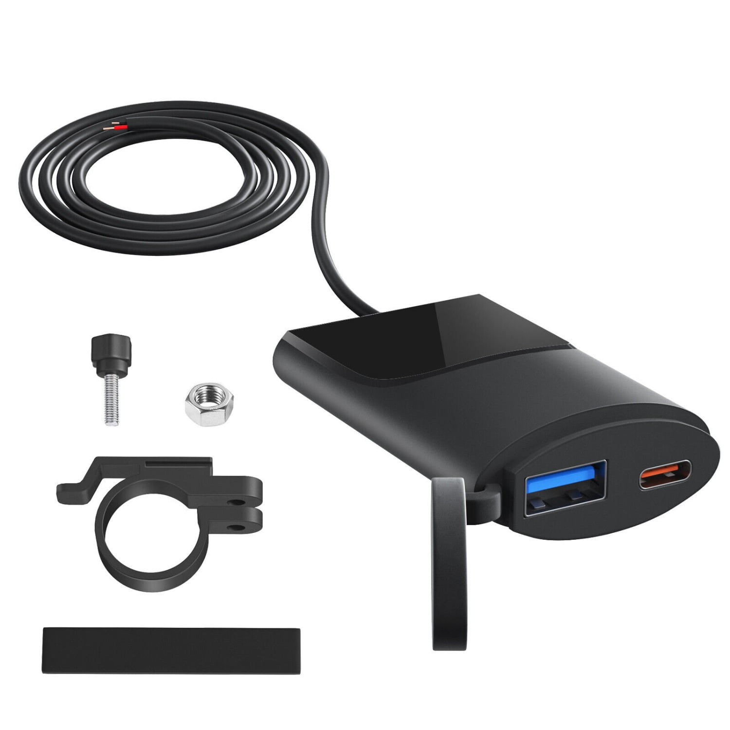 12V SAE To Dual USB Quick Charger Adapter With QC3.0 For Motorcycles – Fast Charge