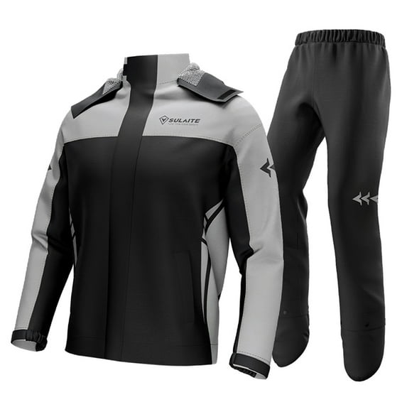 And Waterproof Motorcycle Rain Suit Men Women Cycle Rain Gear Jacket And Pants With Storage Bag