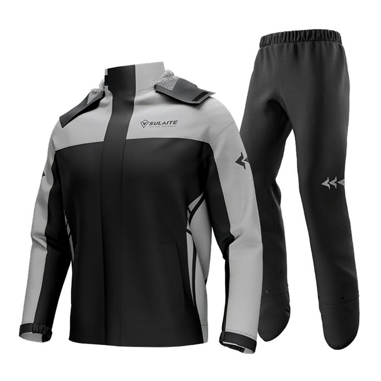 Waterproof Motorcycle Rain Suit Men Women Cycling Rain Gear Jacket and Pants with Storage Bag Walmart