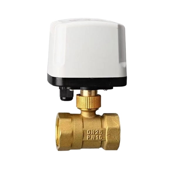 Waterproof Motorized Ball Valve 3-Wire 2 Control Brass Electric Ball Valve Big Torque Metal Motor For Medium Of Water, Gas, Oil