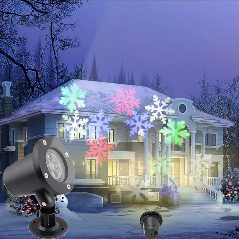 Waterproof Moving Snowflake Laser Projector light Christmas New Year LED Stage Light Outdoor Snow Party Garden Landscape Lamp Waterproof Moving Snowflake Laser Projector light Christmas New Year LED Stage Light Outdoor Snow Party Garden Landscape Lamp