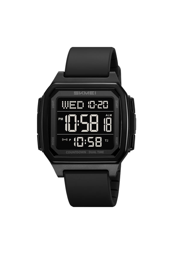 Waterproof Multifunctional Luminous Alarm Digital Watch LED Backlight Sports Wrist Watch Daily Time Display Outdoor Travel Accessory Fashion Style Calendar Reminder Clock