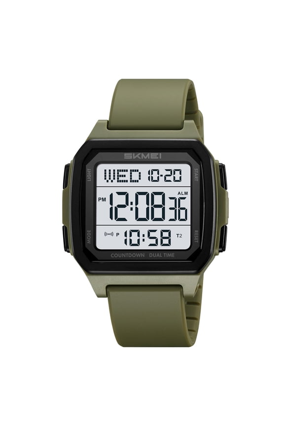 Waterproof Multifunctional Luminous Alarm Digital Watch LED Backlight Sports Wrist Watch Daily Time Display Outdoor Travel Accessory Fashion Style Calendar Reminder Clock