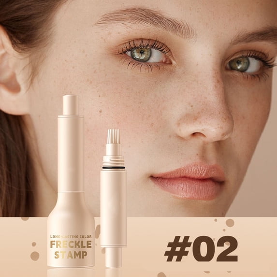 Waterproof Natural Freckle Pen for Face - Realistic Freckle Stamp, Long-Lasting & Sweat-Proof Freckle Makeup, Easy Application Freckle Simulator