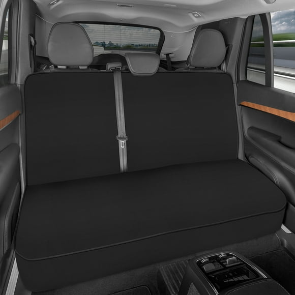 Waterproof Neoprene Full Rear Bench Seat Cover for Car SUV Truck - Quick Install - Heavy Duty Material Protects Your Interior Full Size Fit - For Work, Utility, Kids, Pets & Vehicle Protection