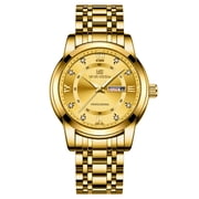 Waterproof New Mens Double Calendar Luminous Quartz Watch