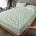 thumbnail image 1 of Waterproof Non-Slip Fitted Sheet Mattress Protector - All-in-One Stretch Fit with Elastic Corners, Four-Way Stretch, Soft T-Shirt Feel, Easy Care, 1 of 6