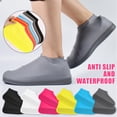 thumbnail image 1 of Waterproof Non-Slip Silicone Rubber Shoe Covers For Kids Men Women, Thickened Durable Design With Anti-Slip Textured Bottom & Excellent Waterproof Wear-Resistant Performance To, 1 of 3