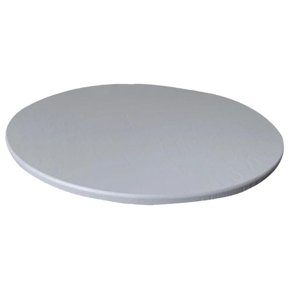 Waterproof Non-slip Round Fitted Tablecloth Table Cover Cloth 120cm Gray
