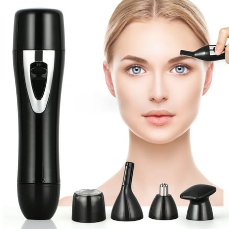 Waterproof Nose Hair Trimmer 4 In 1 Face And Body Epilator Rechargeable Usb Shaver