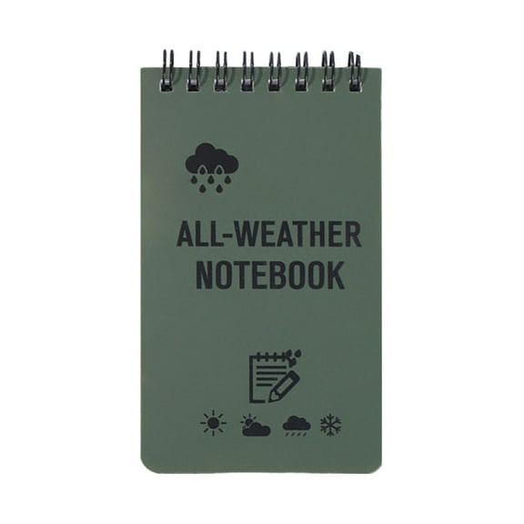 Waterproof Notebook Pocket Notepads Weatherproof Notebook All Weathers Paper Notebook for Outdoor Recording