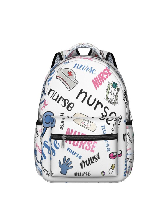 Waterproof Nurse Backpack - Ergonomic School Bag with Spinal Support for Nursing Students, Saving Lives Every Day, Cute Nurse Aesthetic & Durable Design