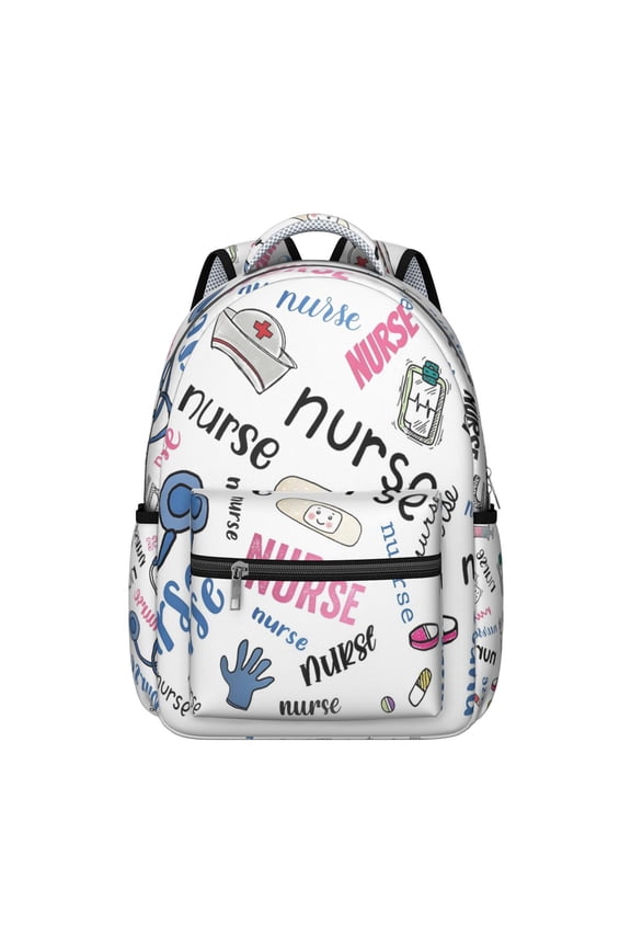 Waterproof Nurse Backpack - Ergonomic School Bag with Spinal Support for Nursing Students, Saving Lives Every Day, Cute Nurse Aesthetic & Durable Design