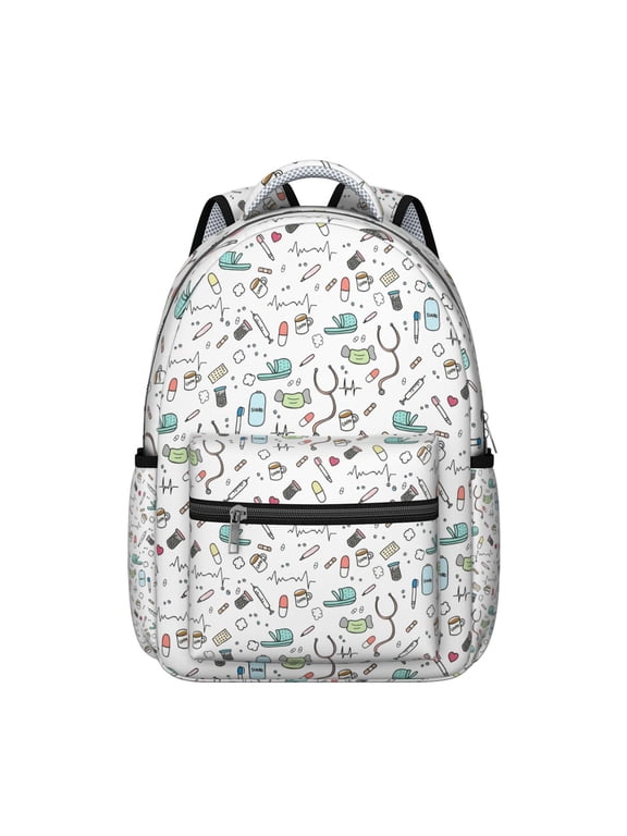 Waterproof Nurse Backpack - Ergonomic School Bag with Spinal Support for Nursing Students, Saving Lives Every Day, Cute Nurse Aesthetic & Durable Design