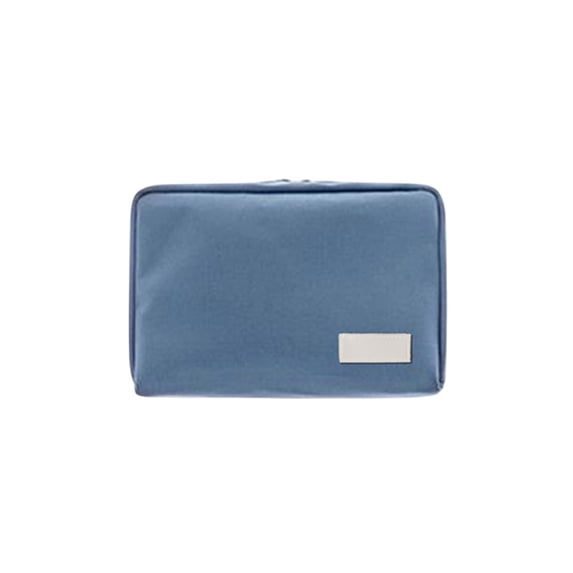 Waterproof Nylon Travel Organizer Pouch with RFID Blocking for Passport, Tickets, and Credit Cards in Blue