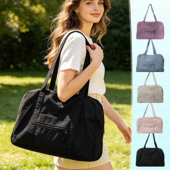 Waterproof Nylon Trip Crossbody Bag, Large Capacity Lightweight Handbag For Women, Casual Daily Commute & Weekend Overnight Bag, 1 Pack