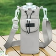 thumbnail image 1 of Waterproof Nylon Water Bottle Carrier Bag with Adjustable Strap and Front Pocket for Hiking and Daily Use, 1 of 6