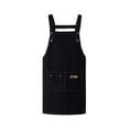 thumbnail image 1 of Waterproof and Oil Resistant Cotton Kitchen Apron with Adjustable Neck Ties and Back Straps Durable Canvas Cooking Bib with Front Phone Pocket and Easy Cleaning, 1 of 6