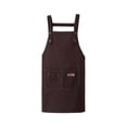 thumbnail image 1 of Waterproof and Oil Resistant Cotton Kitchen Apron with Adjustable Neck Ties and Back Straps Durable Canvas Cooking Bib with Front Phone Pocket and Easy Cleaning, 1 of 6