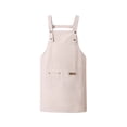 thumbnail image 1 of Waterproof and Oil Resistant Cotton Kitchen Apron with Adjustable Neck Ties and Back Straps Durable Canvas Cooking Bib with Front Phone Pocket and Easy Cleaning, 1 of 6