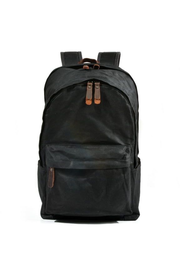 Waterproof Oil Wax Canvas Retro Backpack, Outdoor Travel Fashion Backpack
