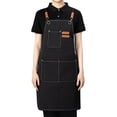 thumbnail image 1 of Waterproof Oil-proof Kitchen Apron, Professional Chef Apron with Pockets, Adjustable Unisex Work Apron for Home Grill BBQ, 1 of 3