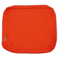 QQbed Patio Chair Cushion Seat Covers, Polyester, Water-Resistant, Zippered, 24"x22"x4", 4-pack, Tango