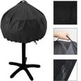 thumbnail image 1 of Waterproof Outdoor BBQ Gas Barbecue Covers, Polyester Lightweight Easy On/Off, Dustproof,Cloth BBQ Grill Cover Sun Foldable Grill Cover For Outdoor,Black,20x18", 1 of 6