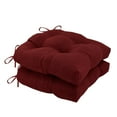 thumbnail image 1 of Waterproof Outdoor Chair Cushions Set of 2, 19x19x3.5 Inch Patio Seat Cushions with Ties, Tufted High-Density Foam Pads for Patio Furniture, Garden, Kitchen, and Office Chairs, 1 of 5