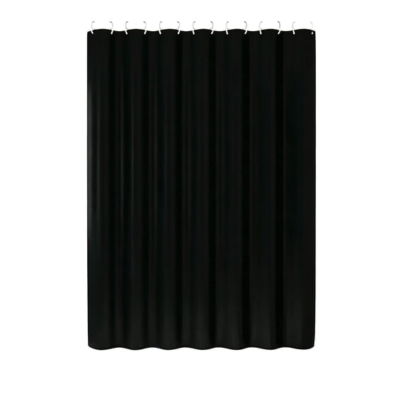 Waterproof Outdoor Curtain for Patios and Pergolas, EVA Fabric, Privacy Protection, Wind and Rain Resistant, with Hanging Rings - Opaque Blinds for Outdoor Use,Black