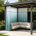 thumbnail image 1 of Waterproof Outdoor Curtain Single Panel Thickened Privacy Weather Protection with Metal Rings for Patio Porch Pergola 78x47in, 1 of 6