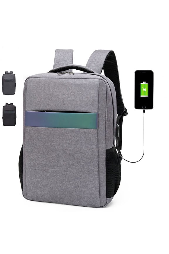 Waterproof Outdoor Double Shoulder Usb Charging Anti Theft Backpack,Black