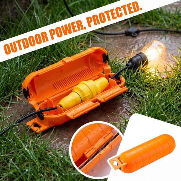 Waterproof Outdoor Electrical Junction Box 4 Pack Weatherproof Plastic Enclosure for Cable and Outlet Protection